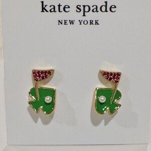 KATE SPADE Hole In One Stud Earrings New